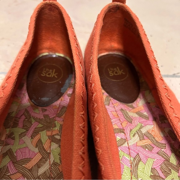 The Sak Women's Orange Crochet Flats women’s size 7.5 textile espadrille - Picture 5 of 11